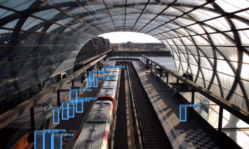 footfall counting device for train stations