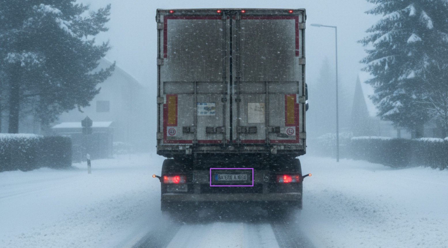Lkw-Erkennung im Lager