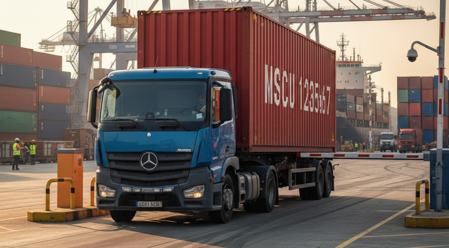 Lkw-Erkennung im Lager