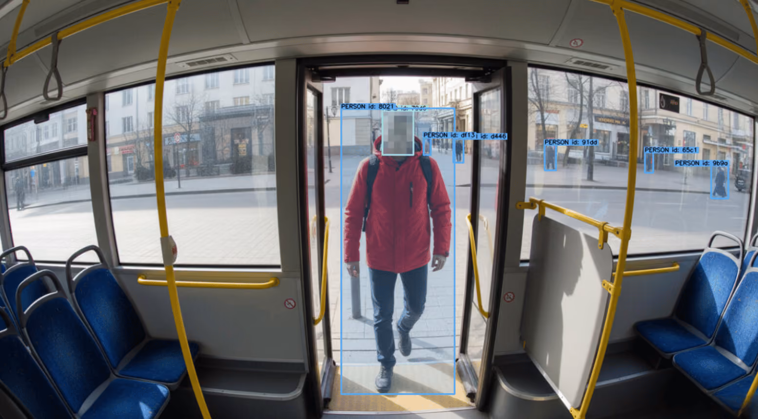 Isarsoft Perception dashboard showing passenger counting for traffiQ