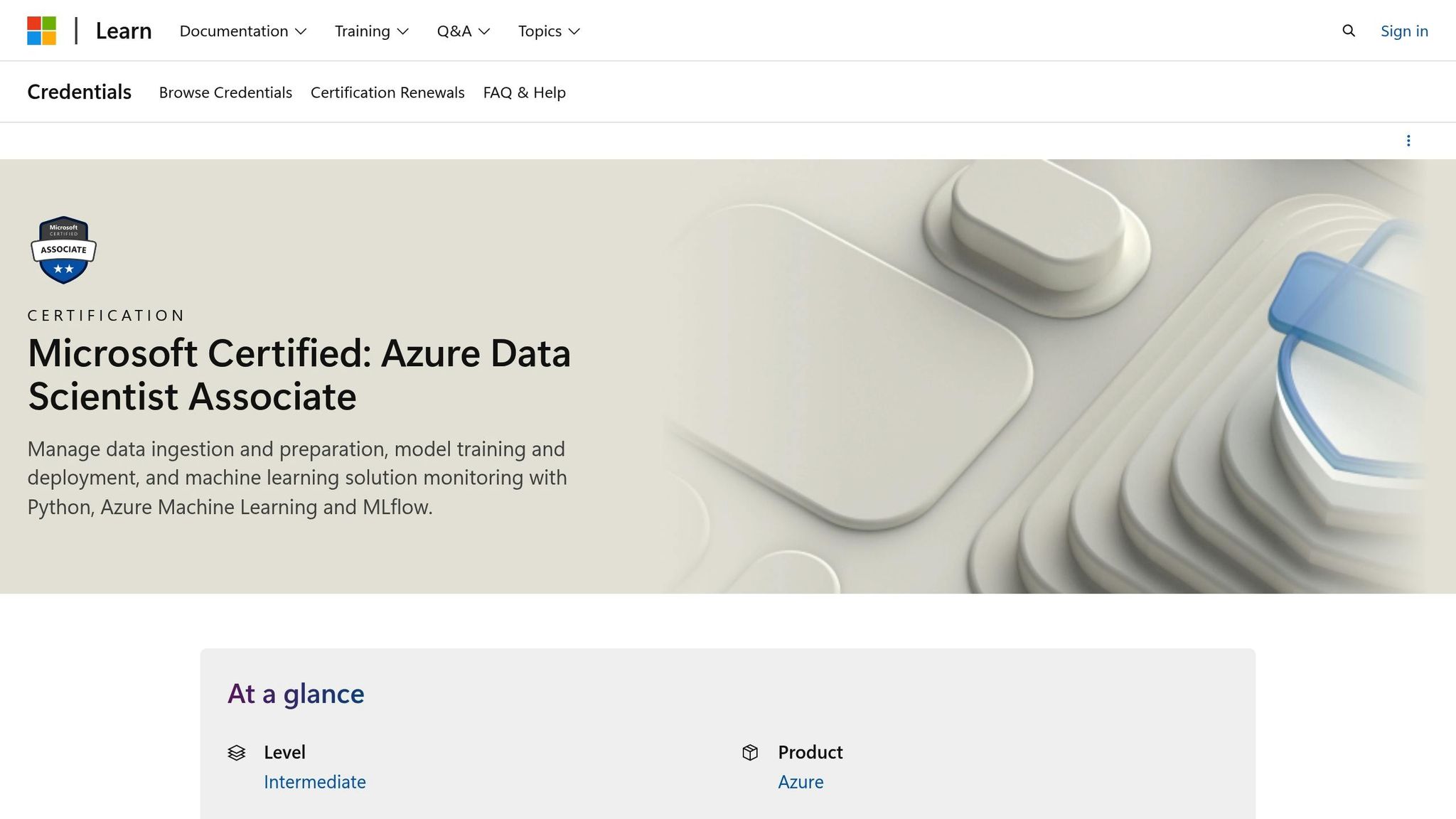 Microsoft Azure Data Scientist Associate