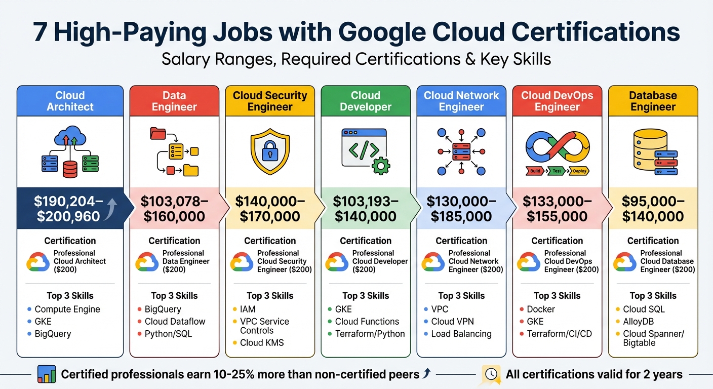 Google Cloud Certification Jobs: Salaries, Certifications & Skills Comparison