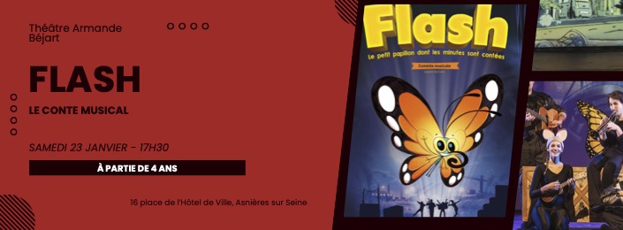 FLASH, LE PETIT PAPILLON DONT LES MINUTES SONT CONTÉES