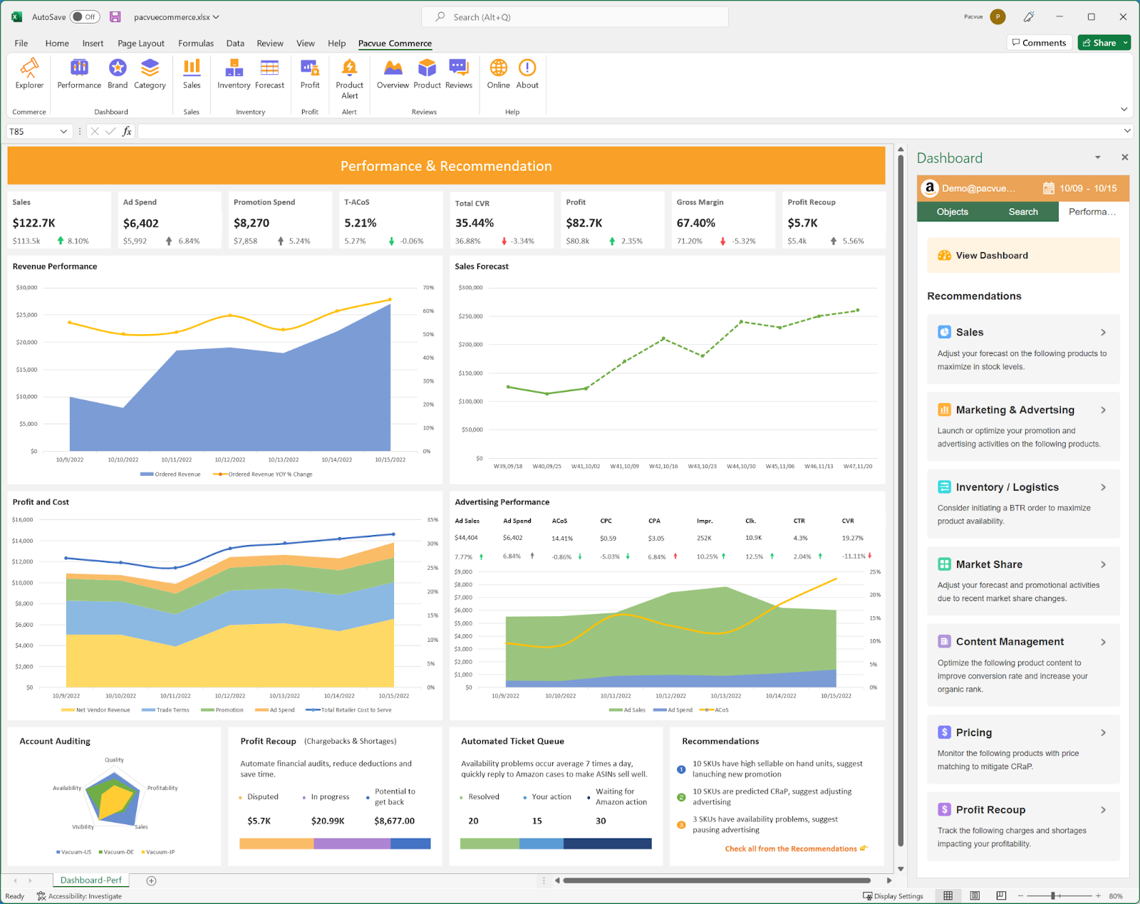 Pacvue Commerce XL