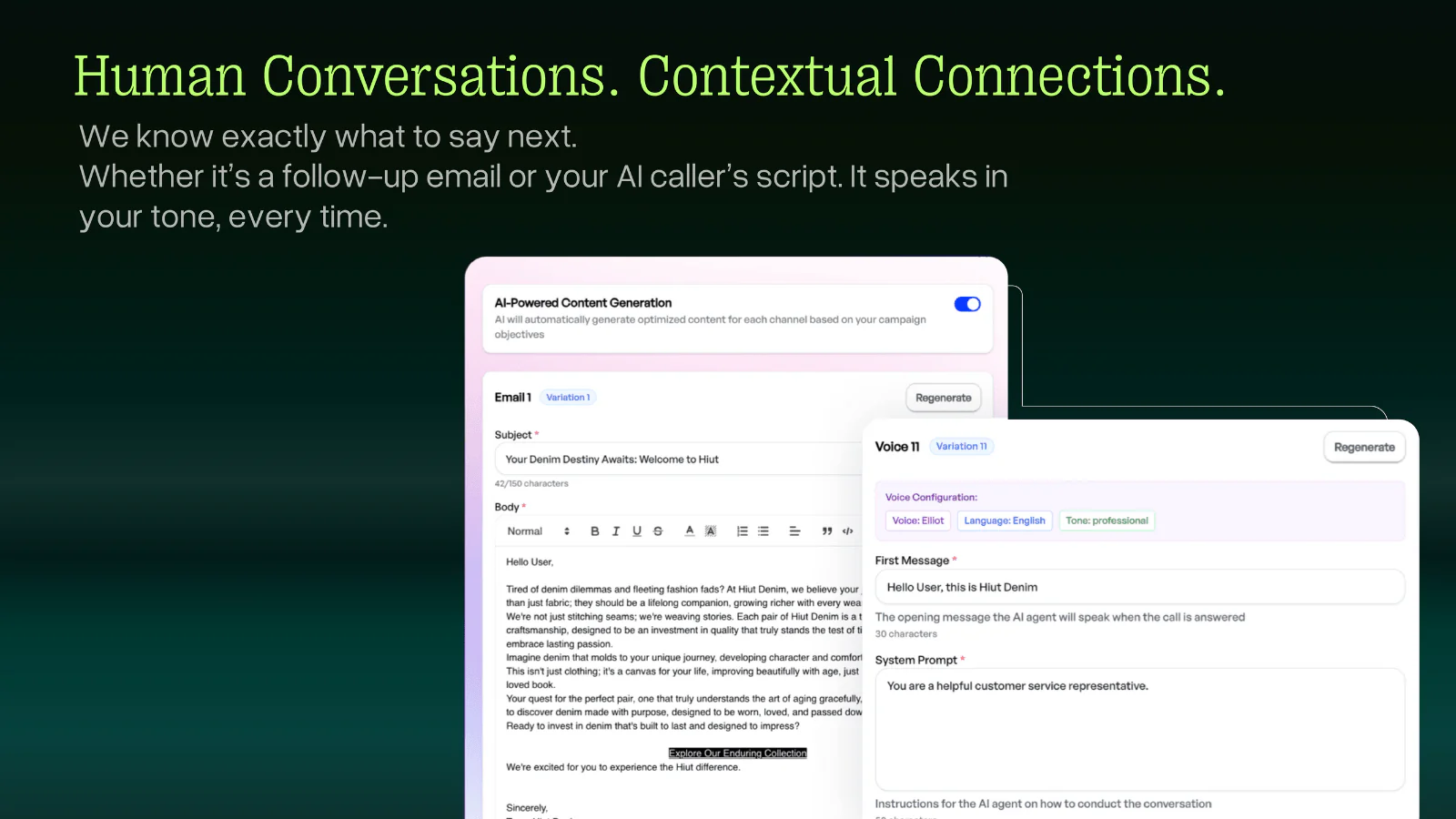 Tools like Markopolo can help analyze customer data and craft the best messages to close deals