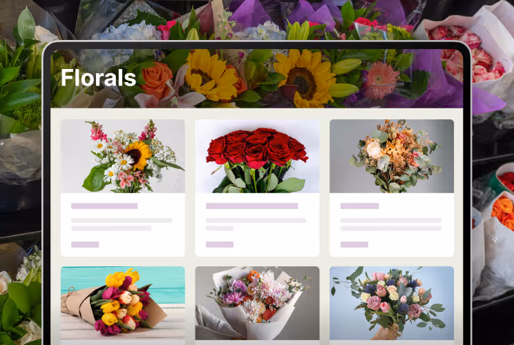 Floral items UI