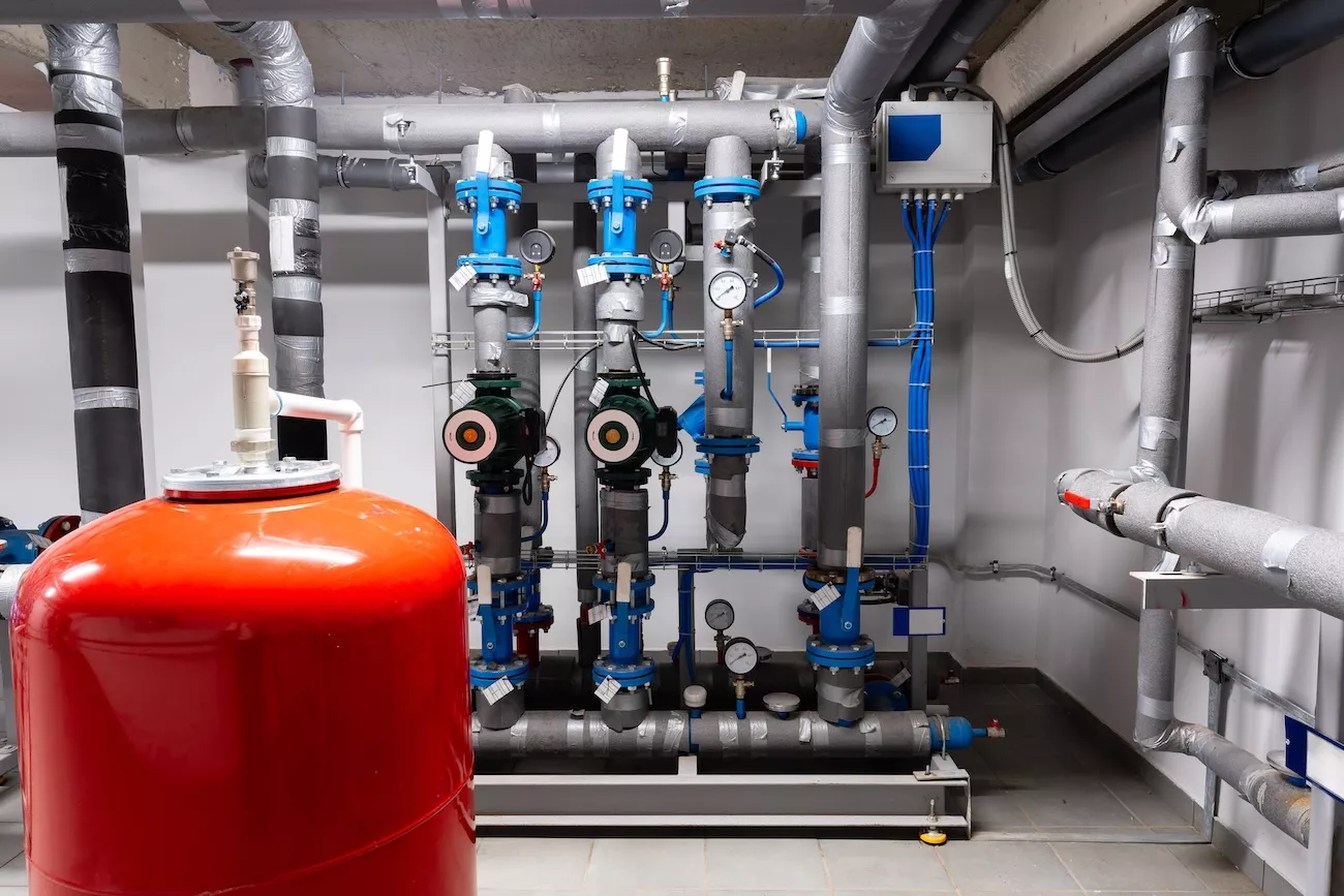 New plumbing hot water system.