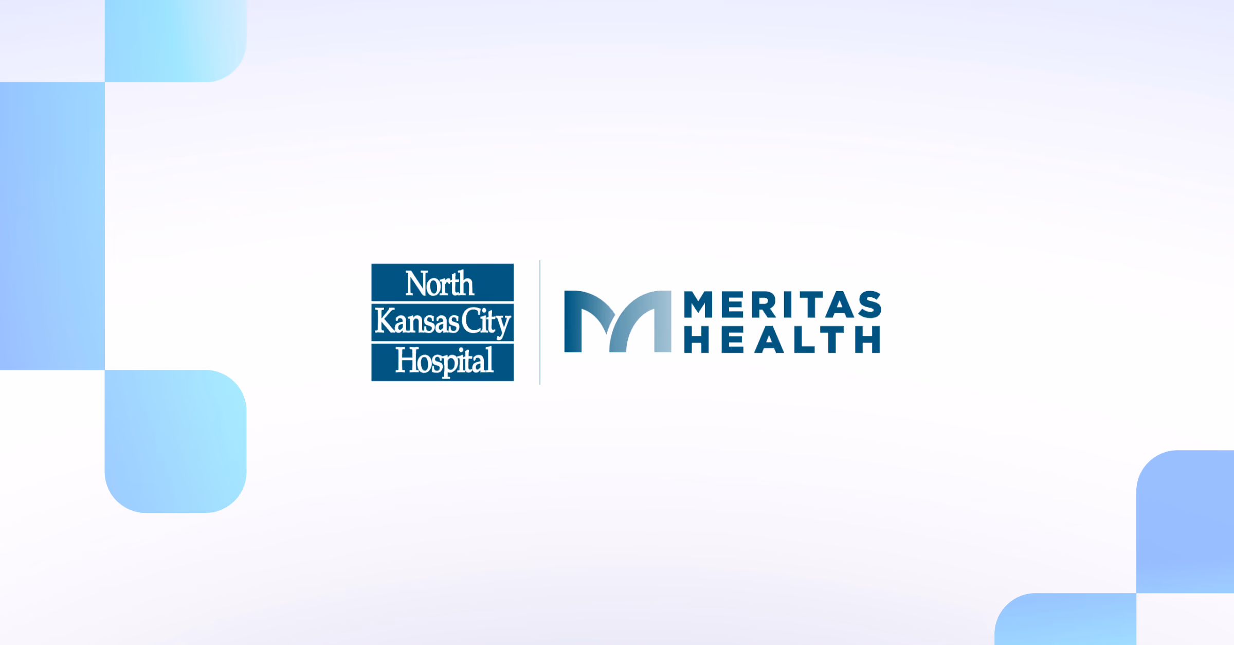 North Kansas City Hospital logo next to Meritas Health logo on a white background.