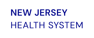 Text reading 'NEW JERSEY HEALTH SYSTEM' in bold blue font on a white background.