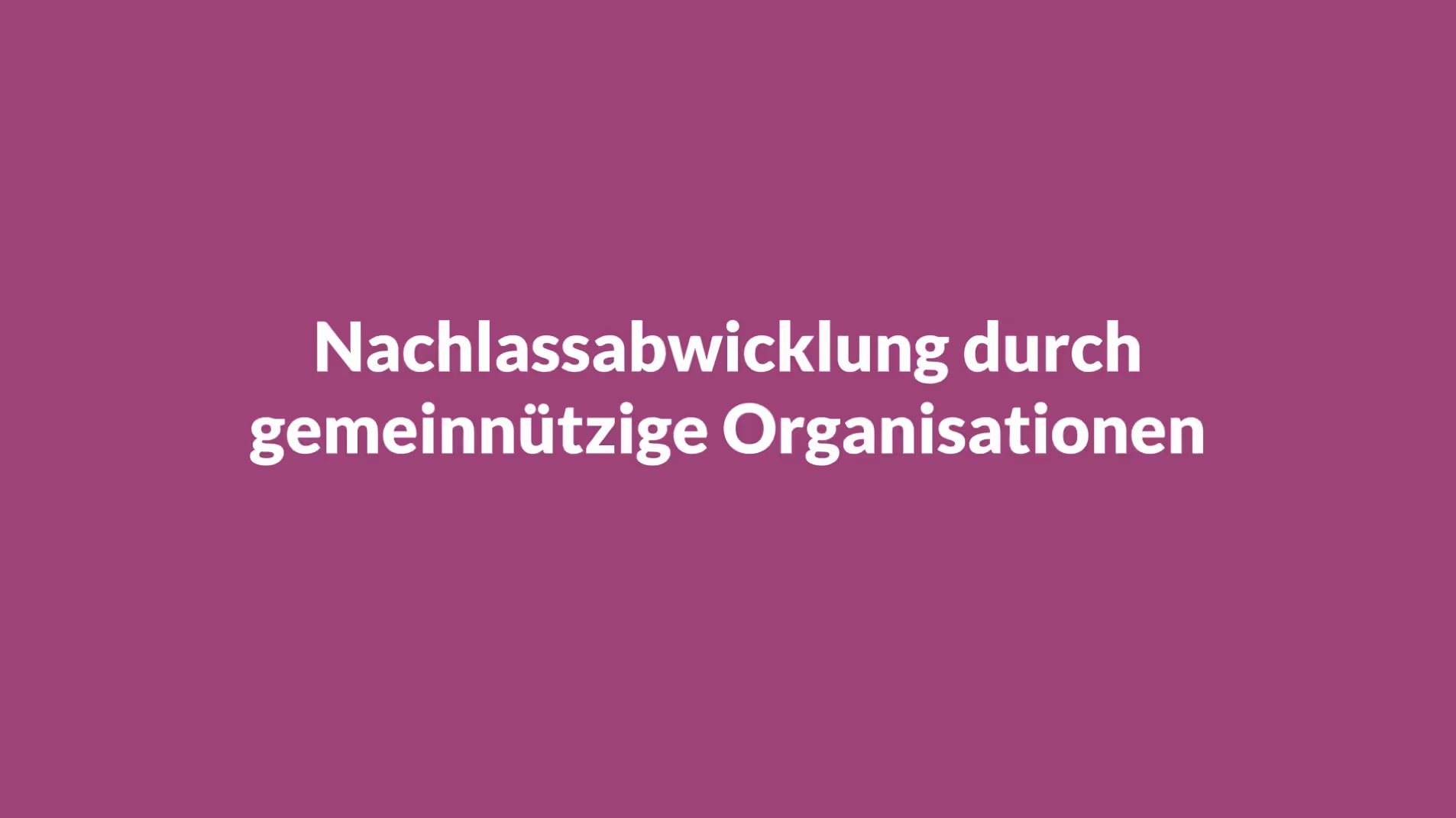 Gemeinnützige Organisationen im Testament