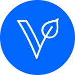 Blauer Kreis mit Info Vegan