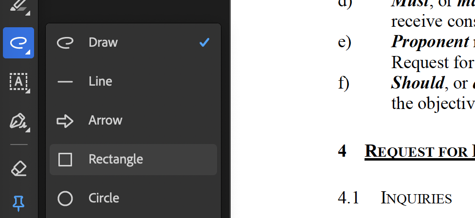 Add rectangle in Adobe