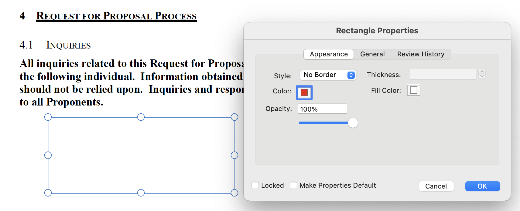 Modify rectangle in Adobe