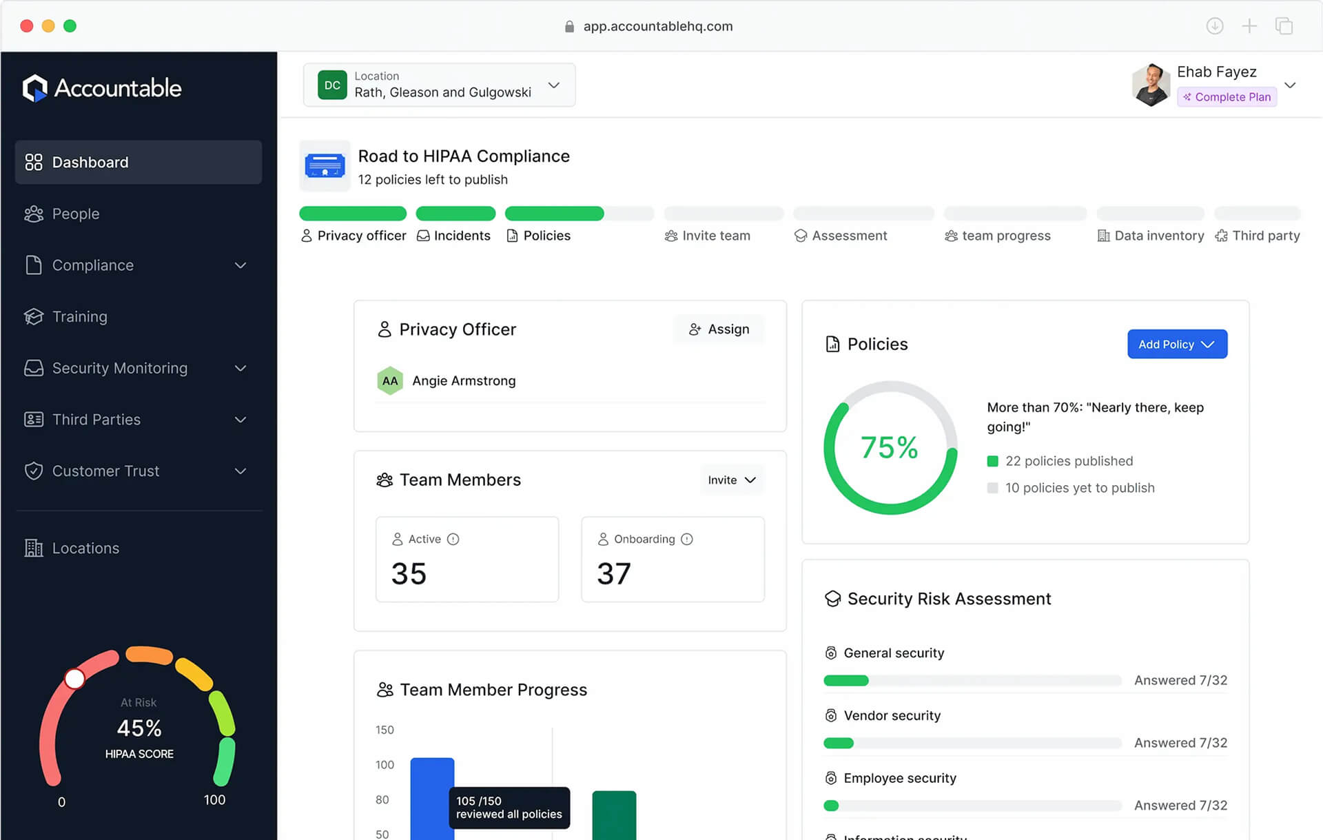 Accountable interface