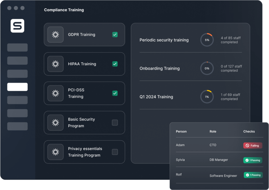 Sprinto interface