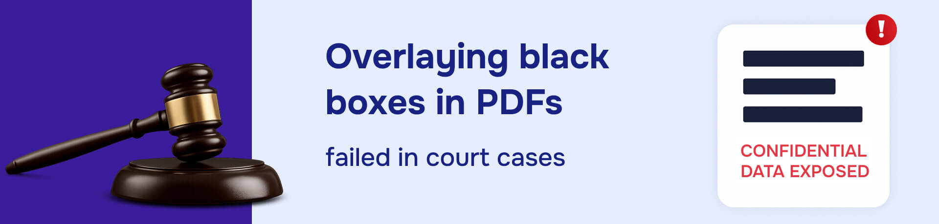 Overlaying black boxes in PDFs
