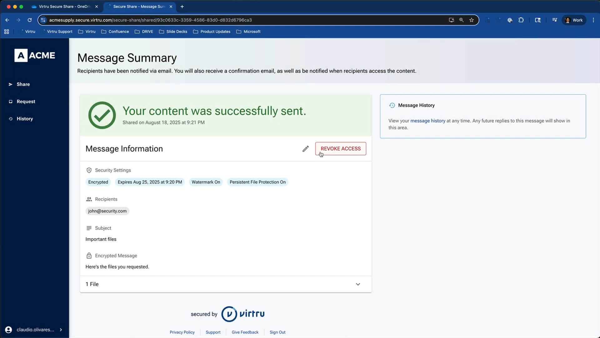 Virtru Data Security Platform