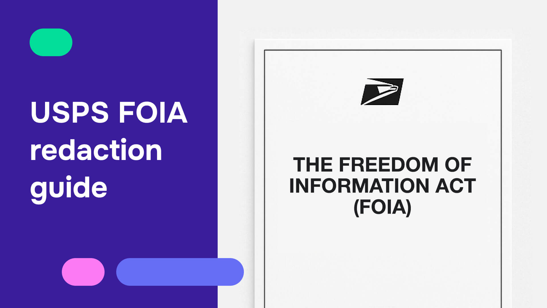 USPS FOIA redaction guide