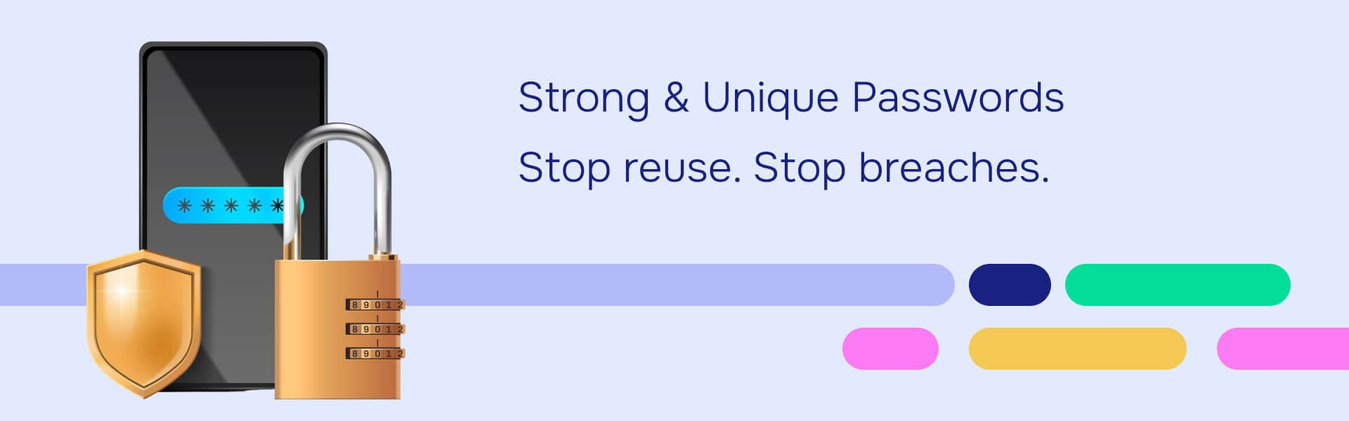 Strong and unique passwords