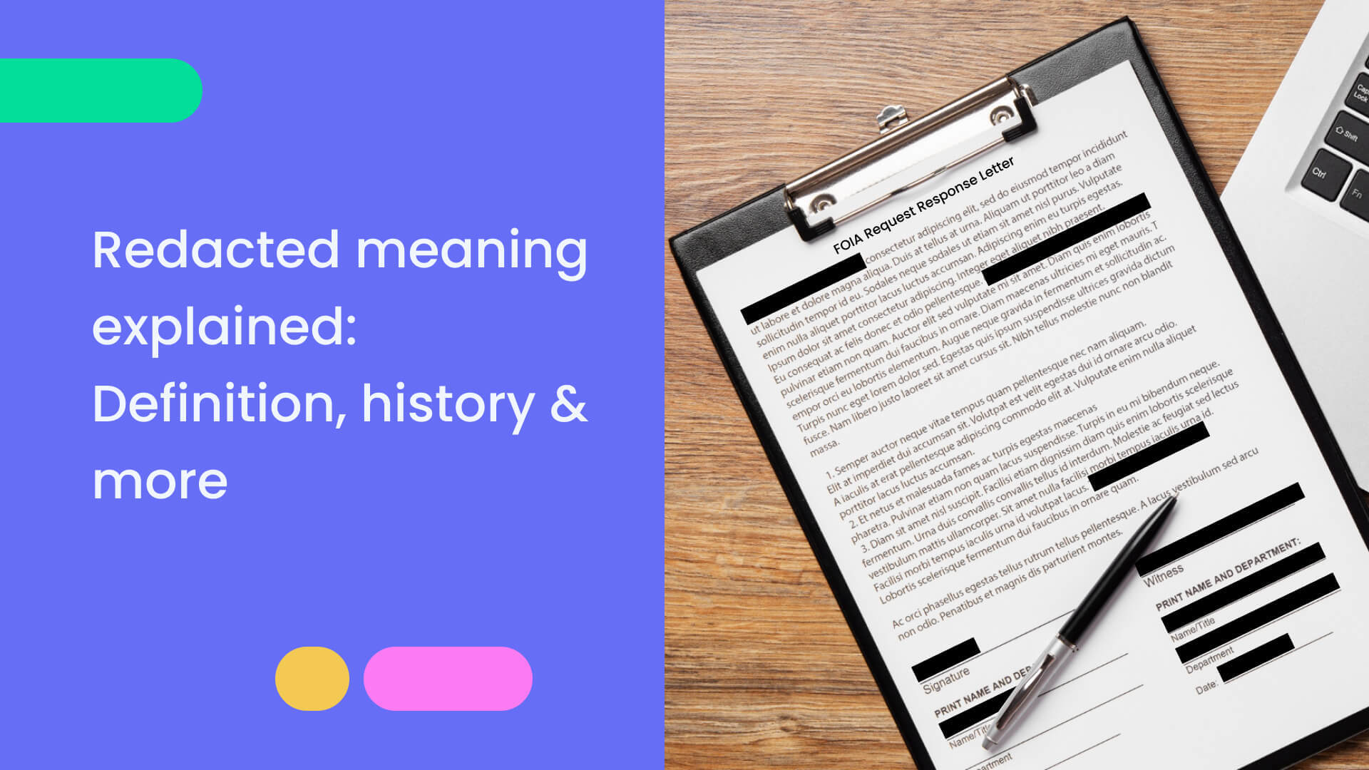 The Redacted Meaning