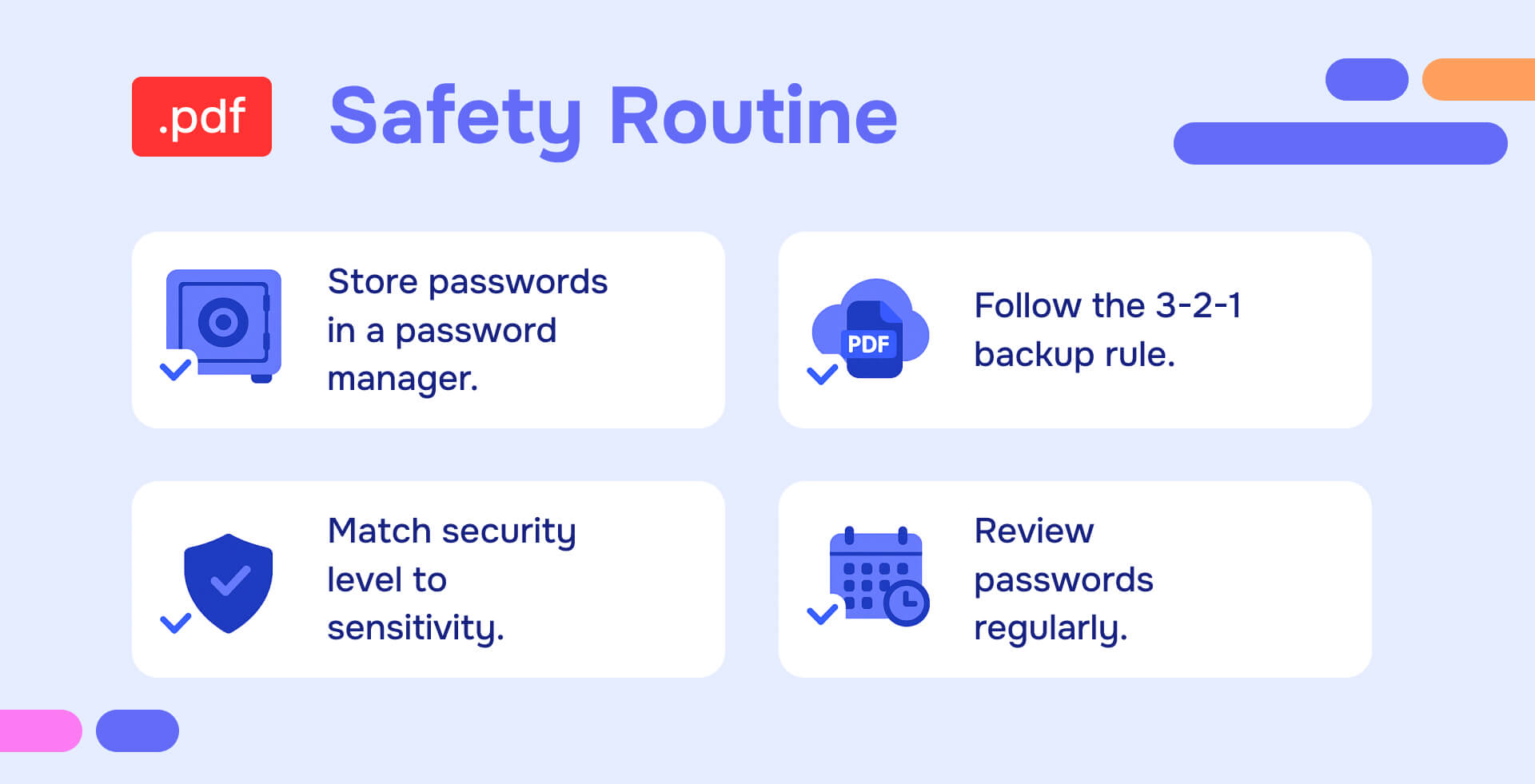 PDF Safety routine