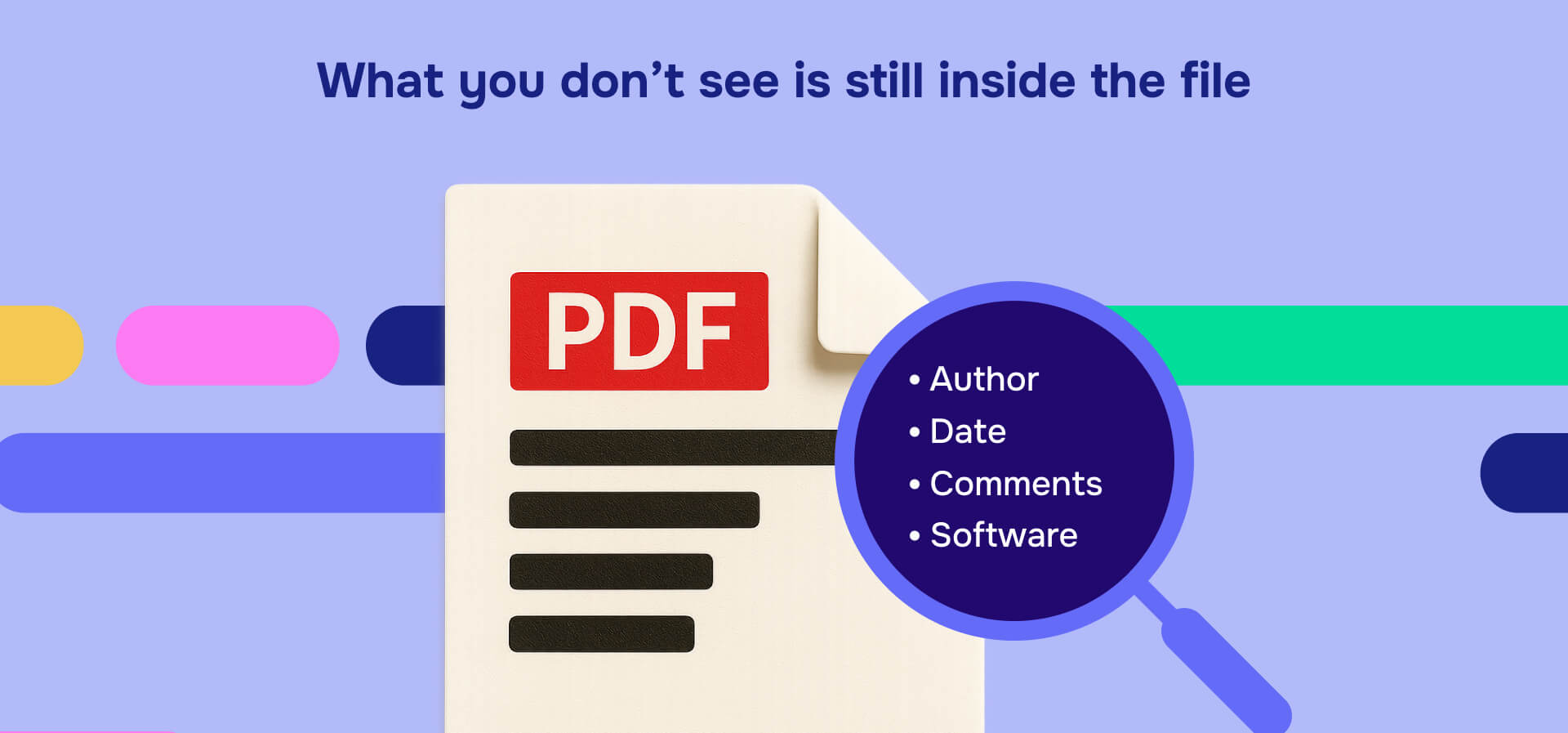 What you dont see is still inside the file