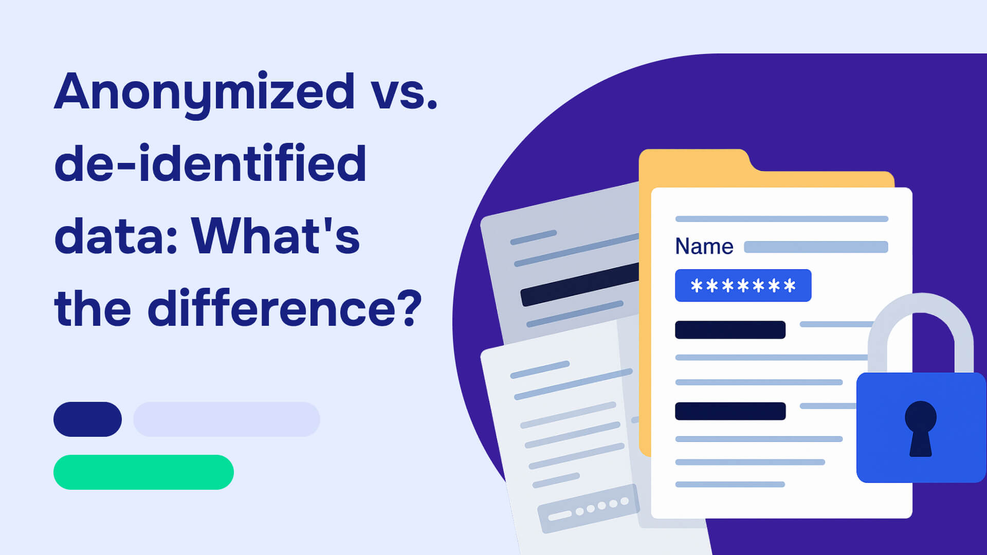 Anonymized vs De-identified data
