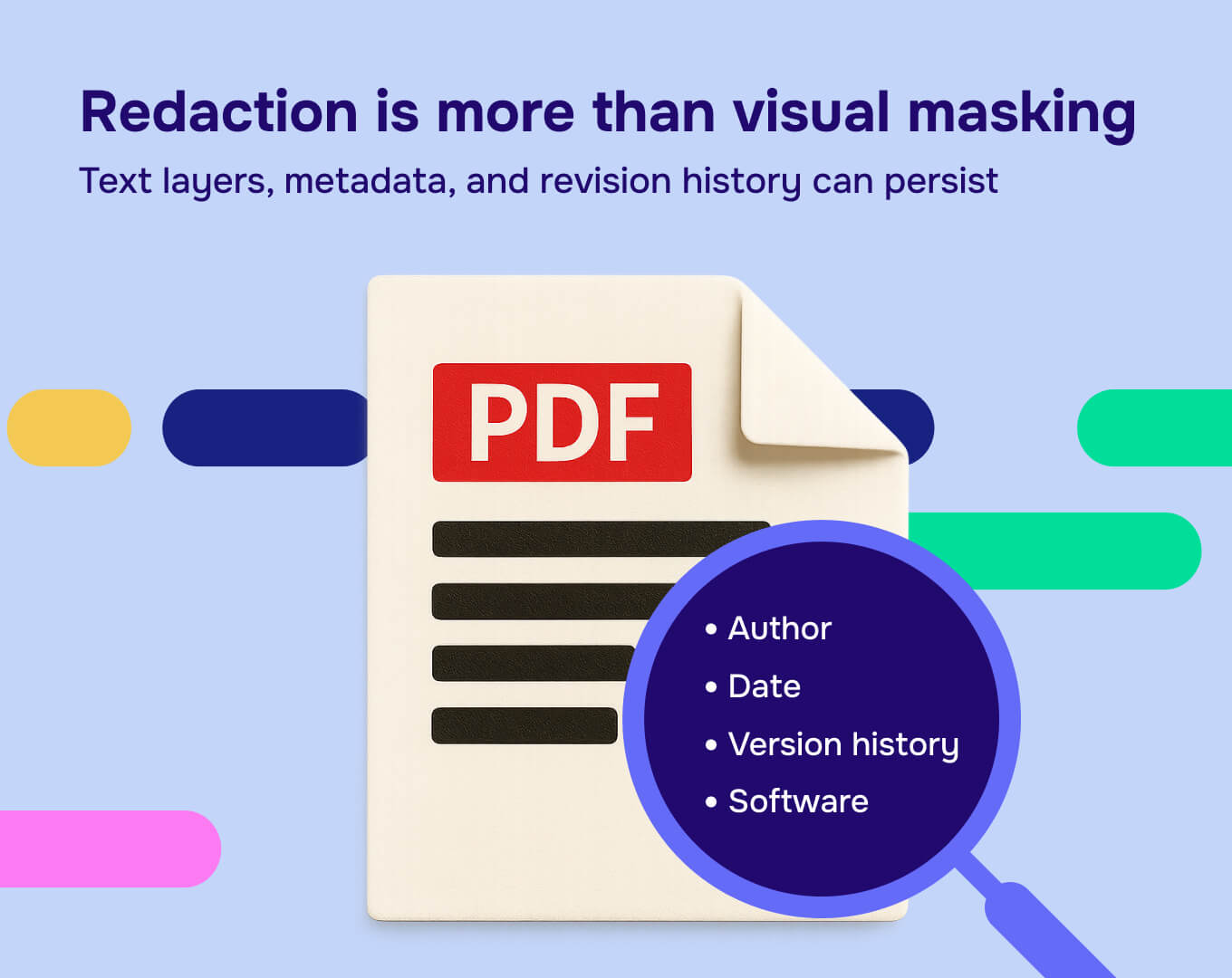 Redaction is more than visual masking