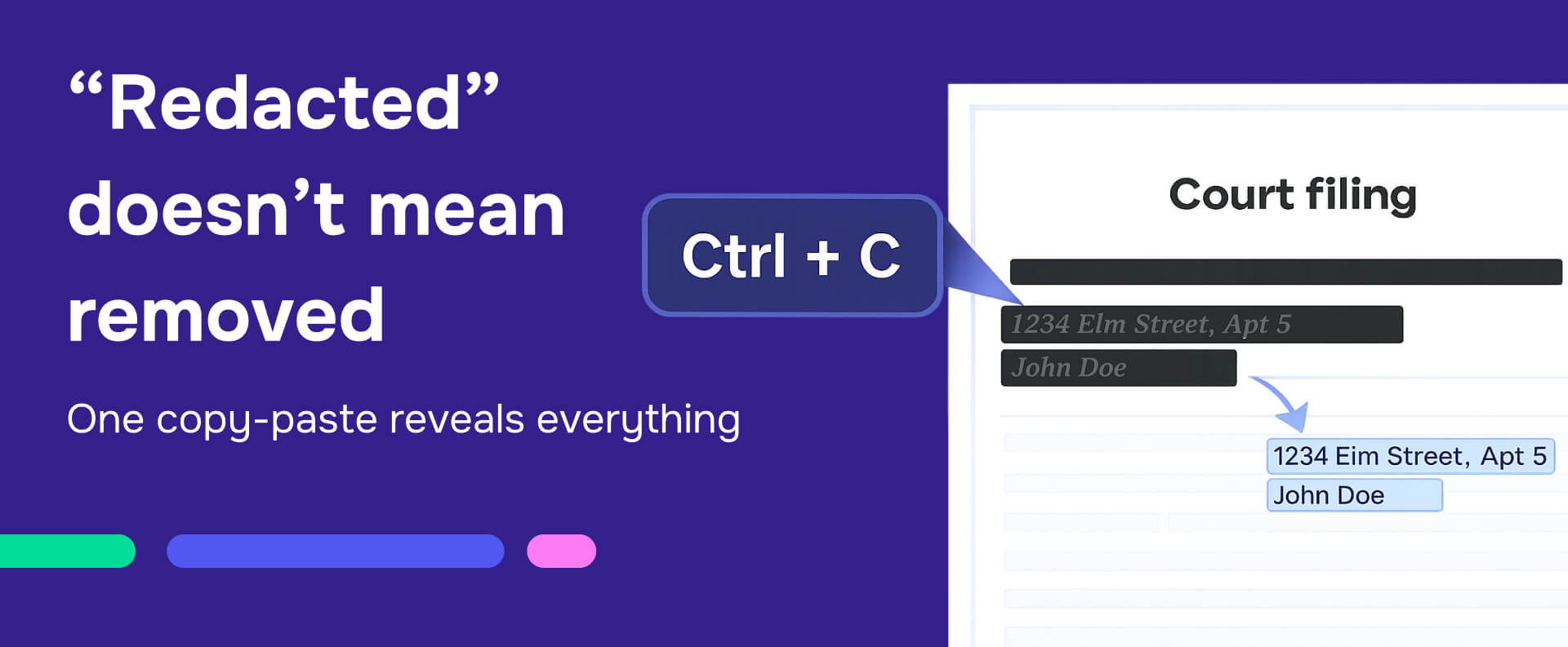Redacted doesnt mean removed