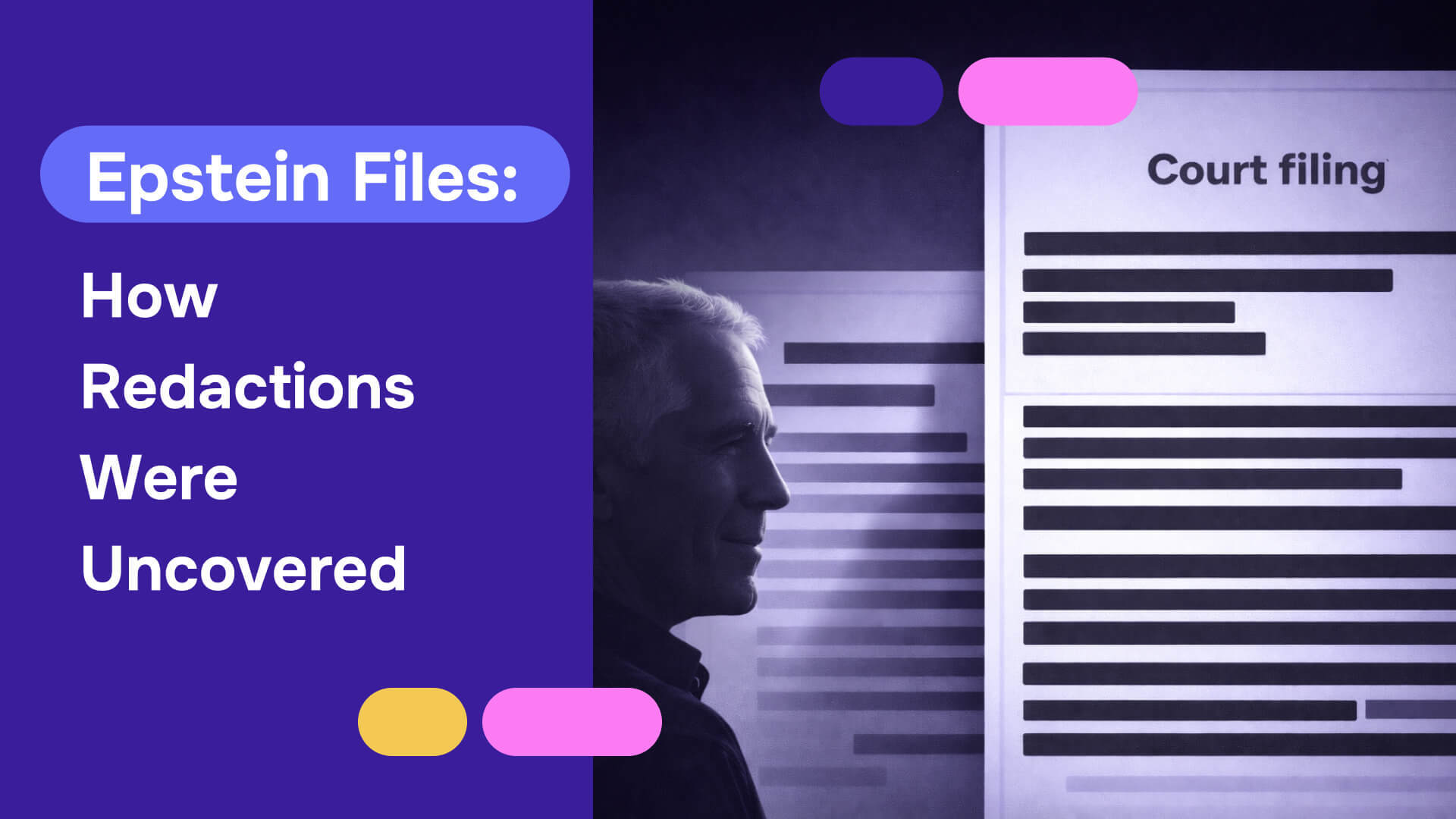 How redactions were uncovered in Epstein files