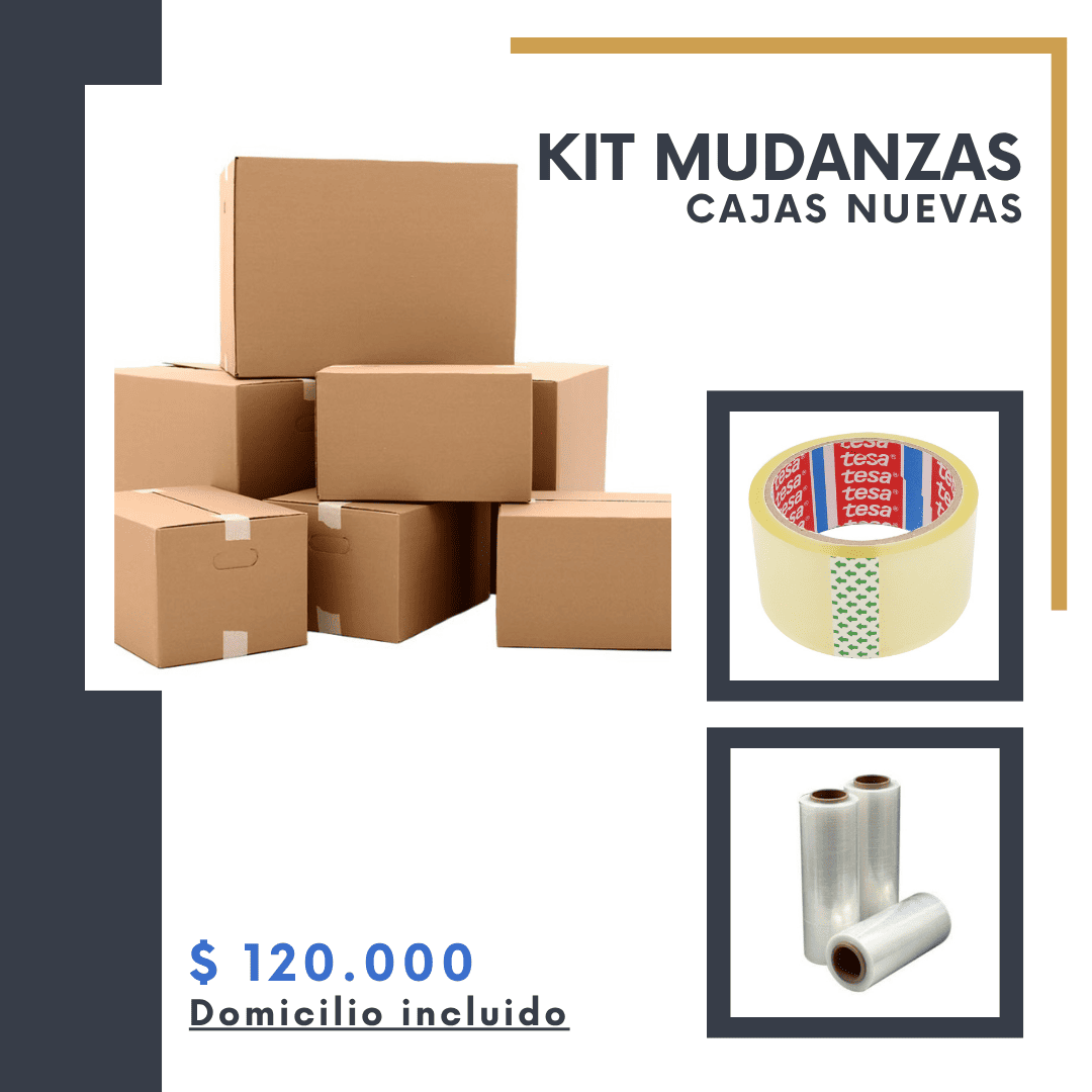 Kit de mudanzas cajas nuevas en bogota
