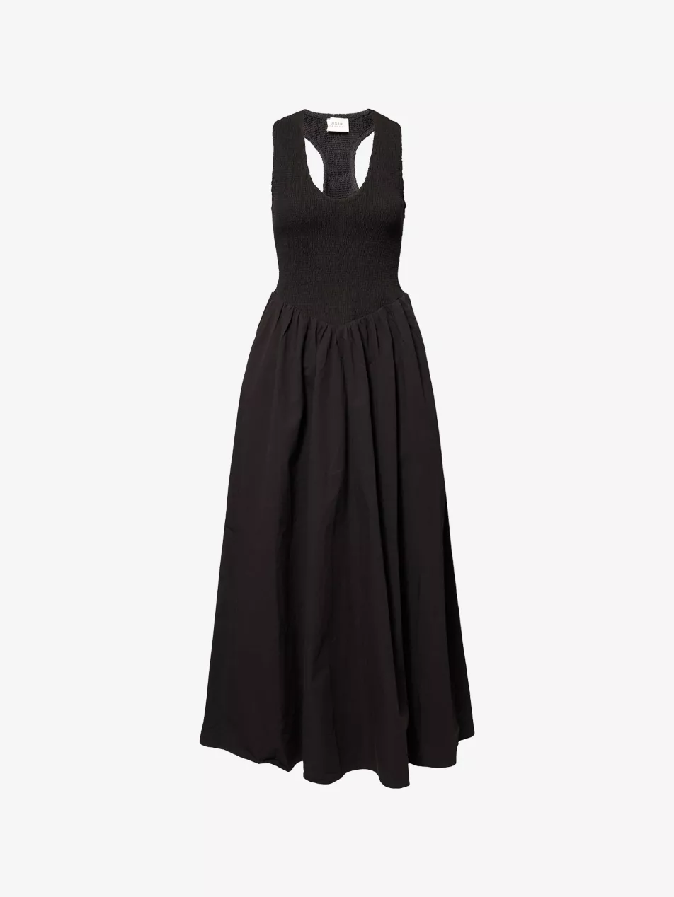 Dissh Florence shirred midi dress