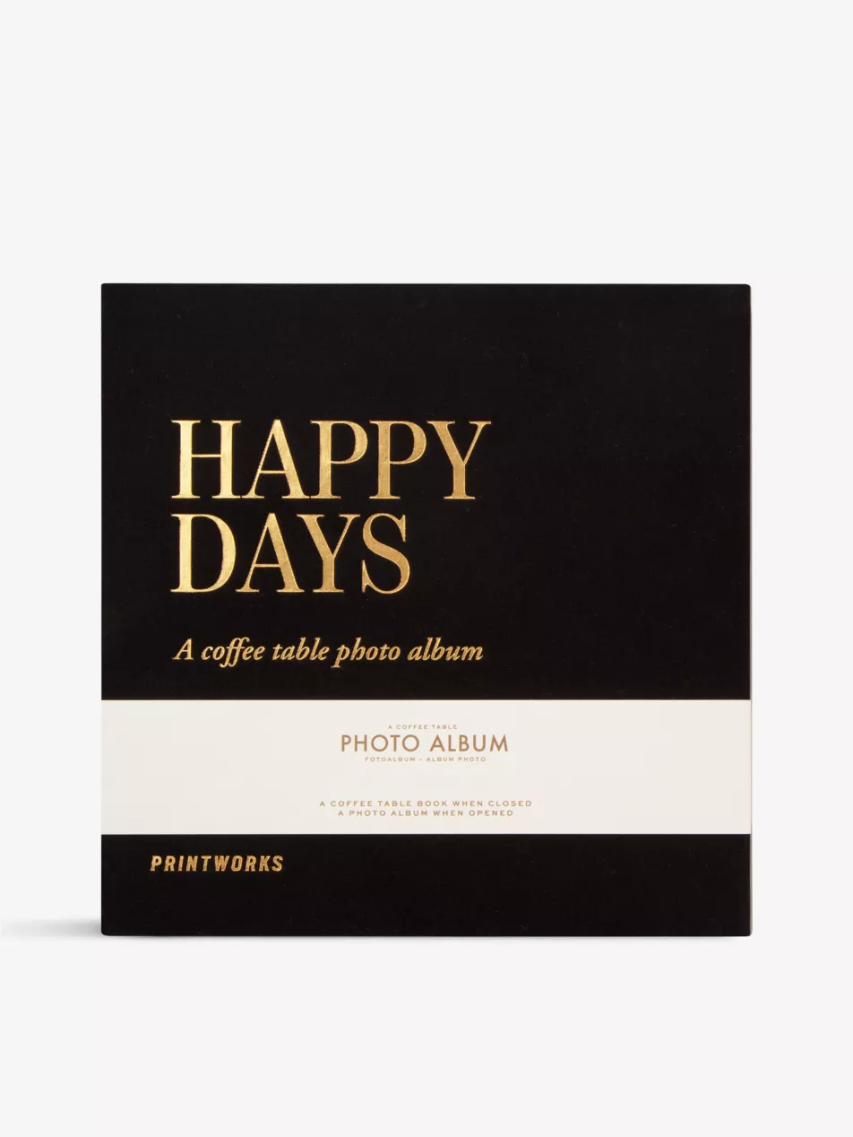 PRINT WORKS Happy Days coffee-table small photo album 24.5cm x 24.5cm