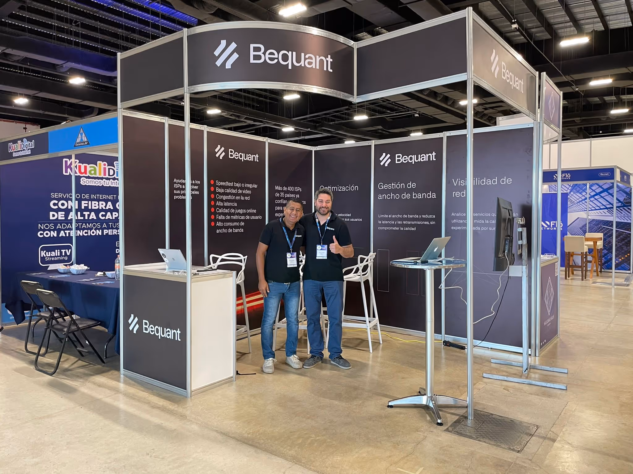 Lo stand Bequant all'EXPO MX-ISP di Merida (Messico)