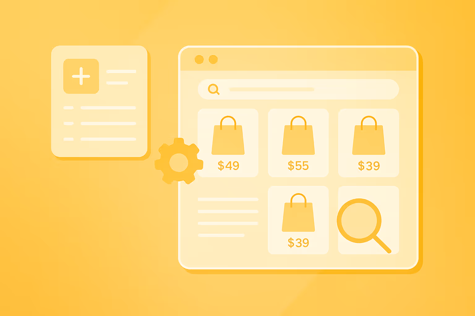 Dashboard mockup