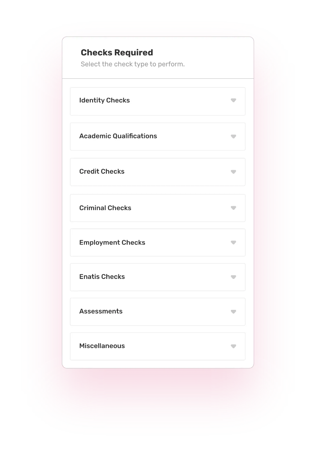 Checks Required Widget