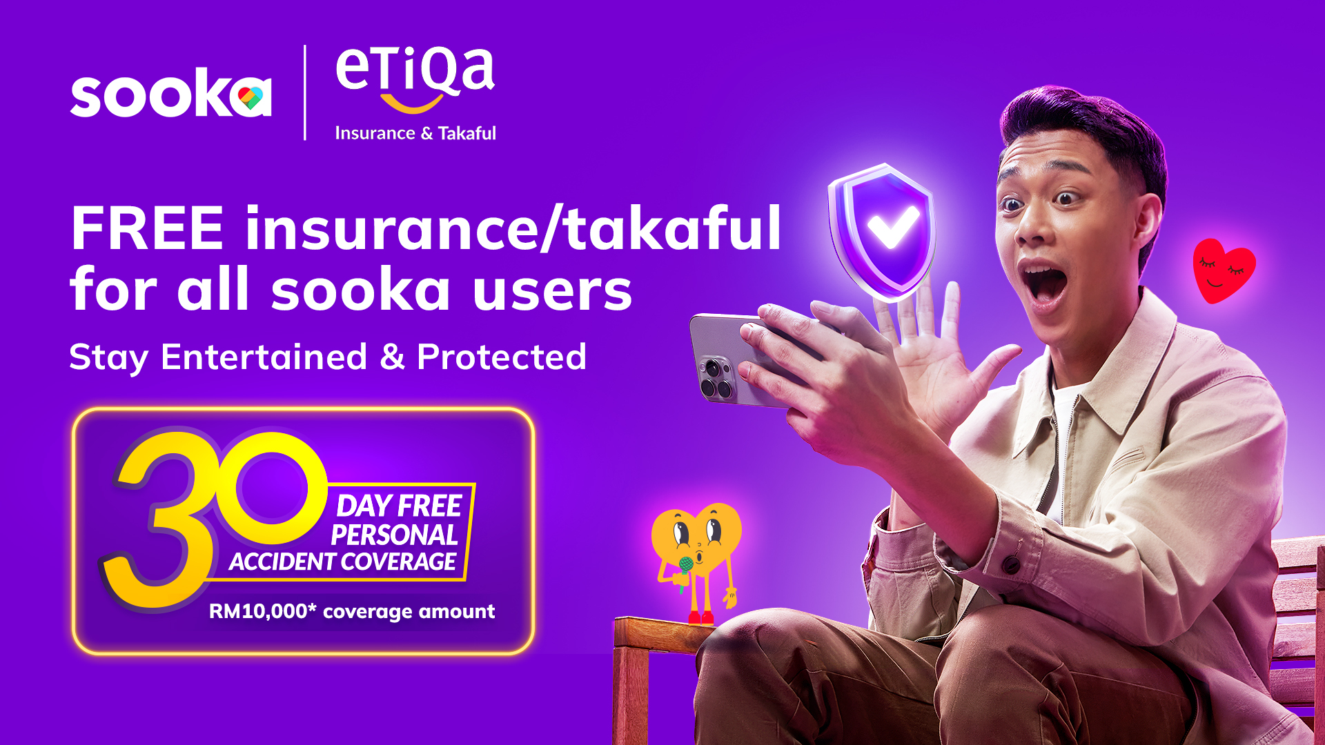 Free Insurance/Takaful for all users!