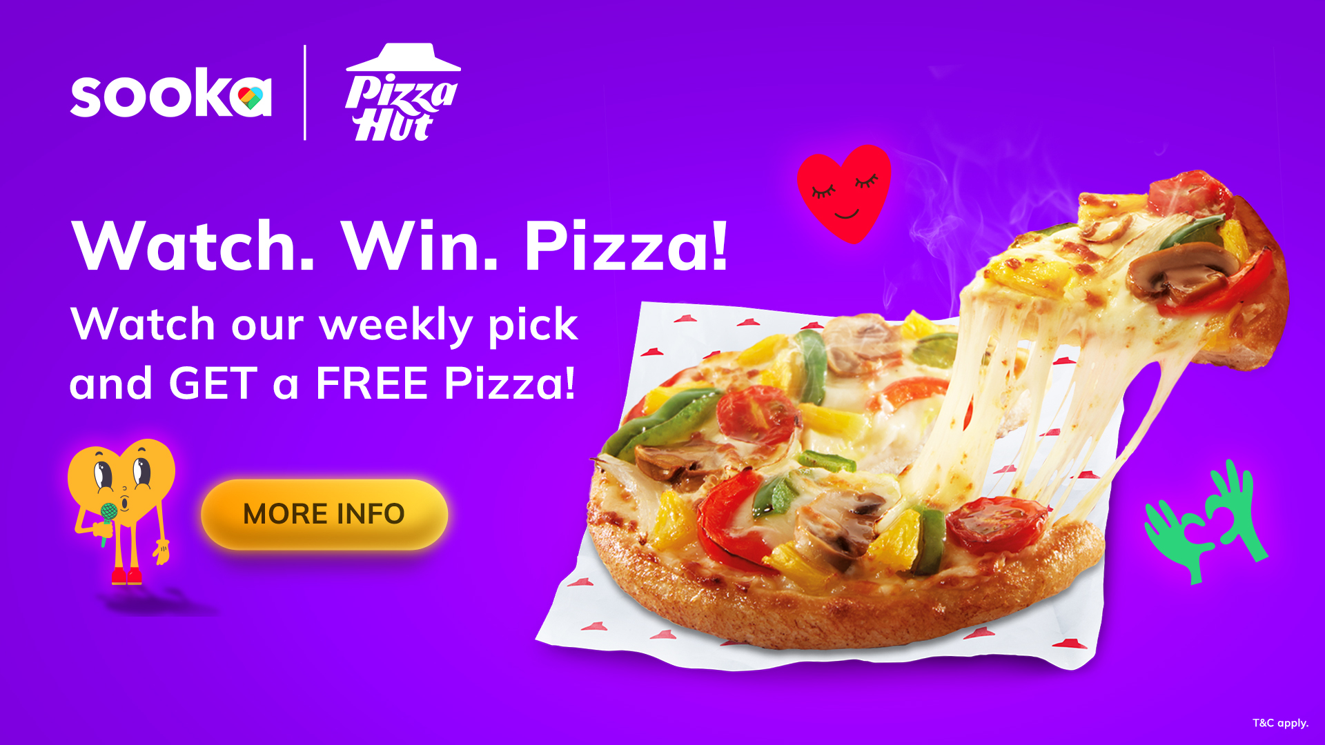 FREE Pizza with sooka!