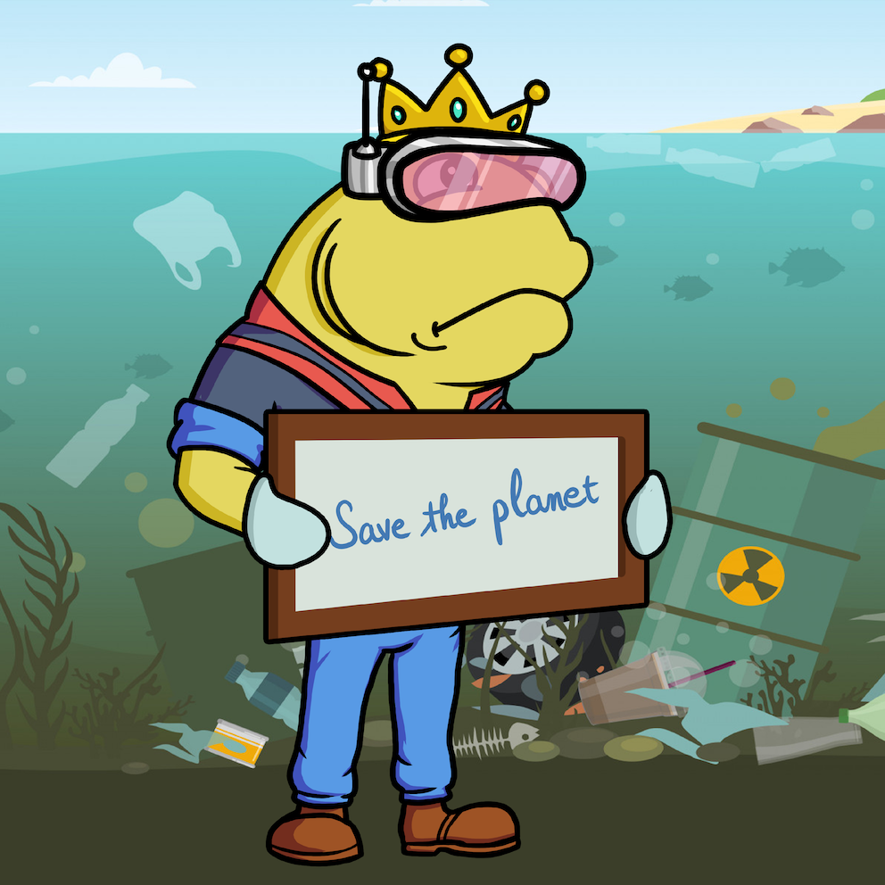 Vikimers Mutant Fish NFT art