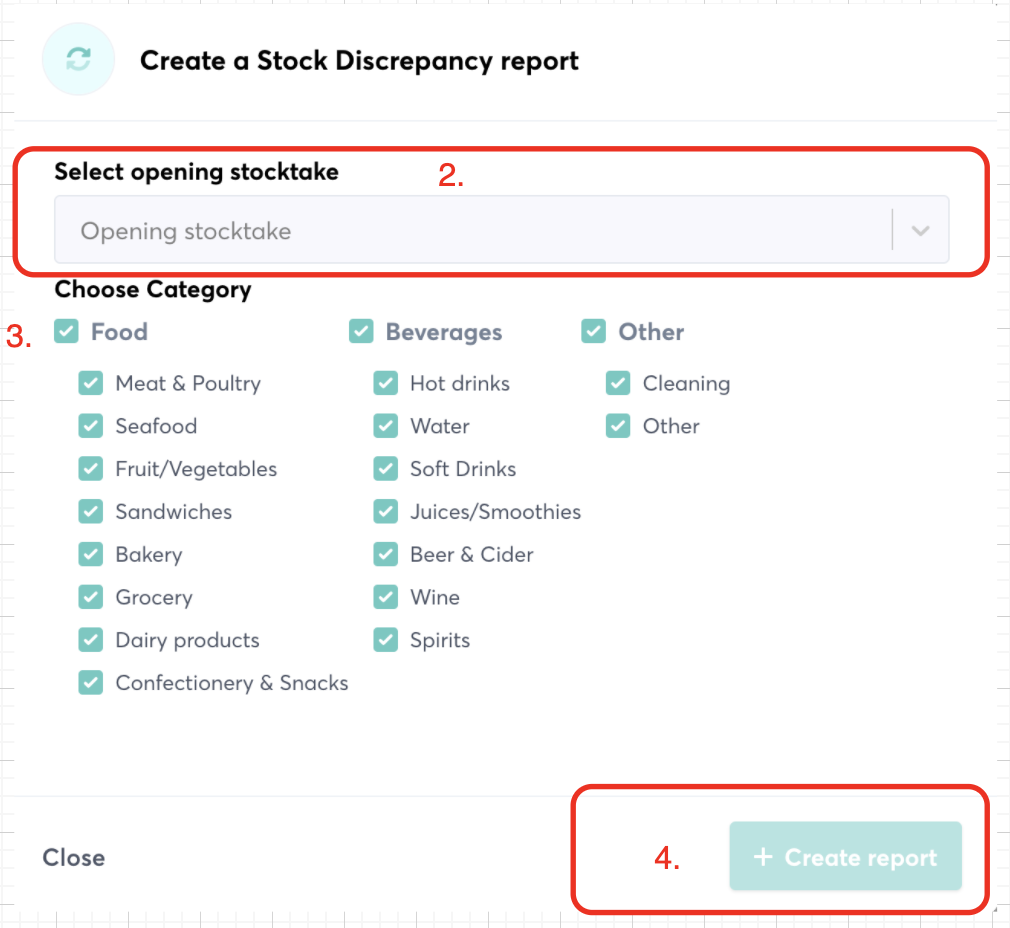 Create a discrepancy report