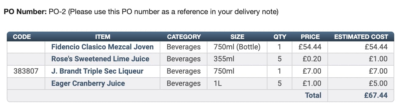 place stock orders using growyze stock management