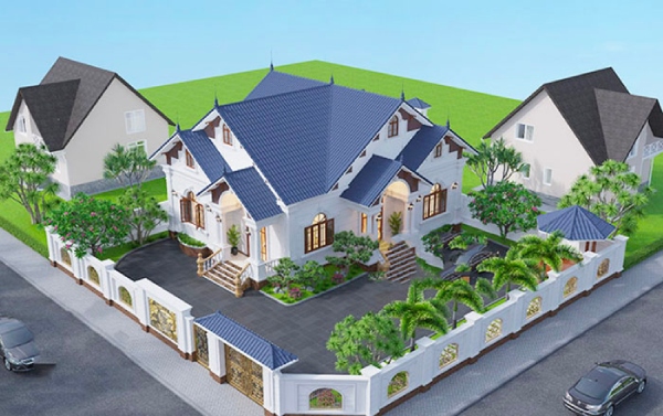 Biệt Thự 3 Tầng Mái Thái Thoáng Mát