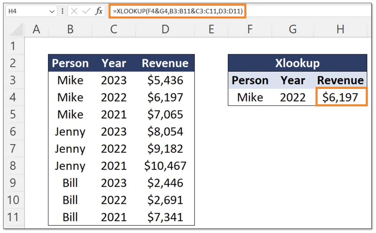 advanced xlookup example