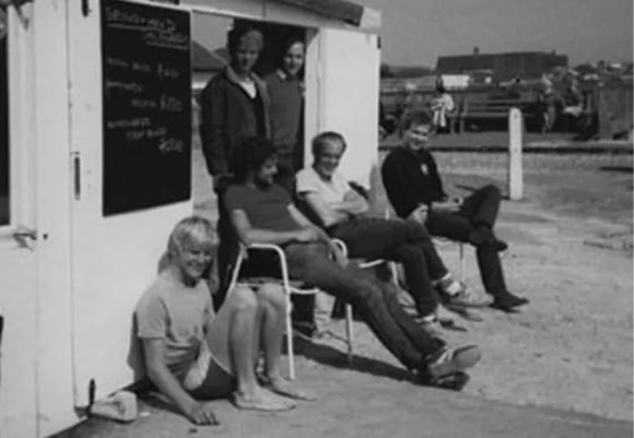 Shore Watersports start in 1982 on the beach.