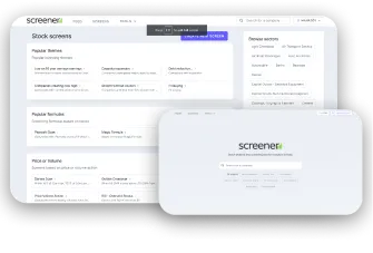 Use Screener to pick stocks, research & analyse