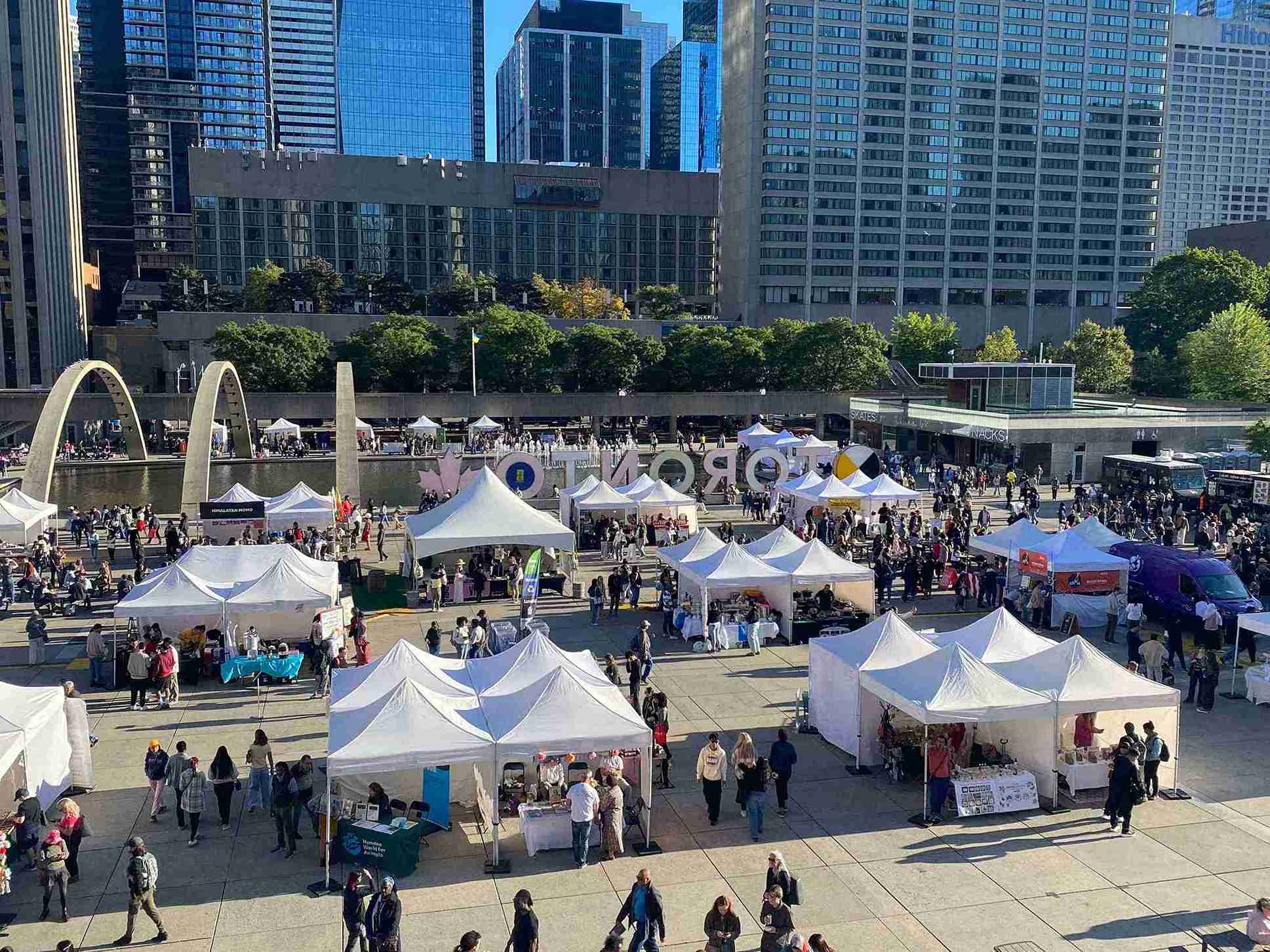 Aerial image of VegTO Fest 2025