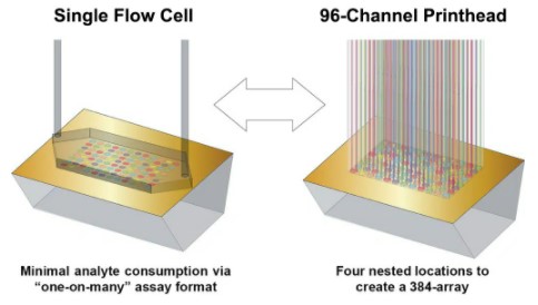 Illustration of Surface Plasmon Resonance imaging technology