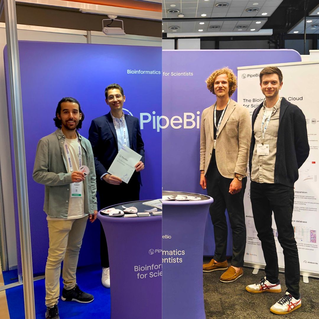 PipeBio team members at Protein Engineering Summit and Antibody Engineering and Therapeutics meetings