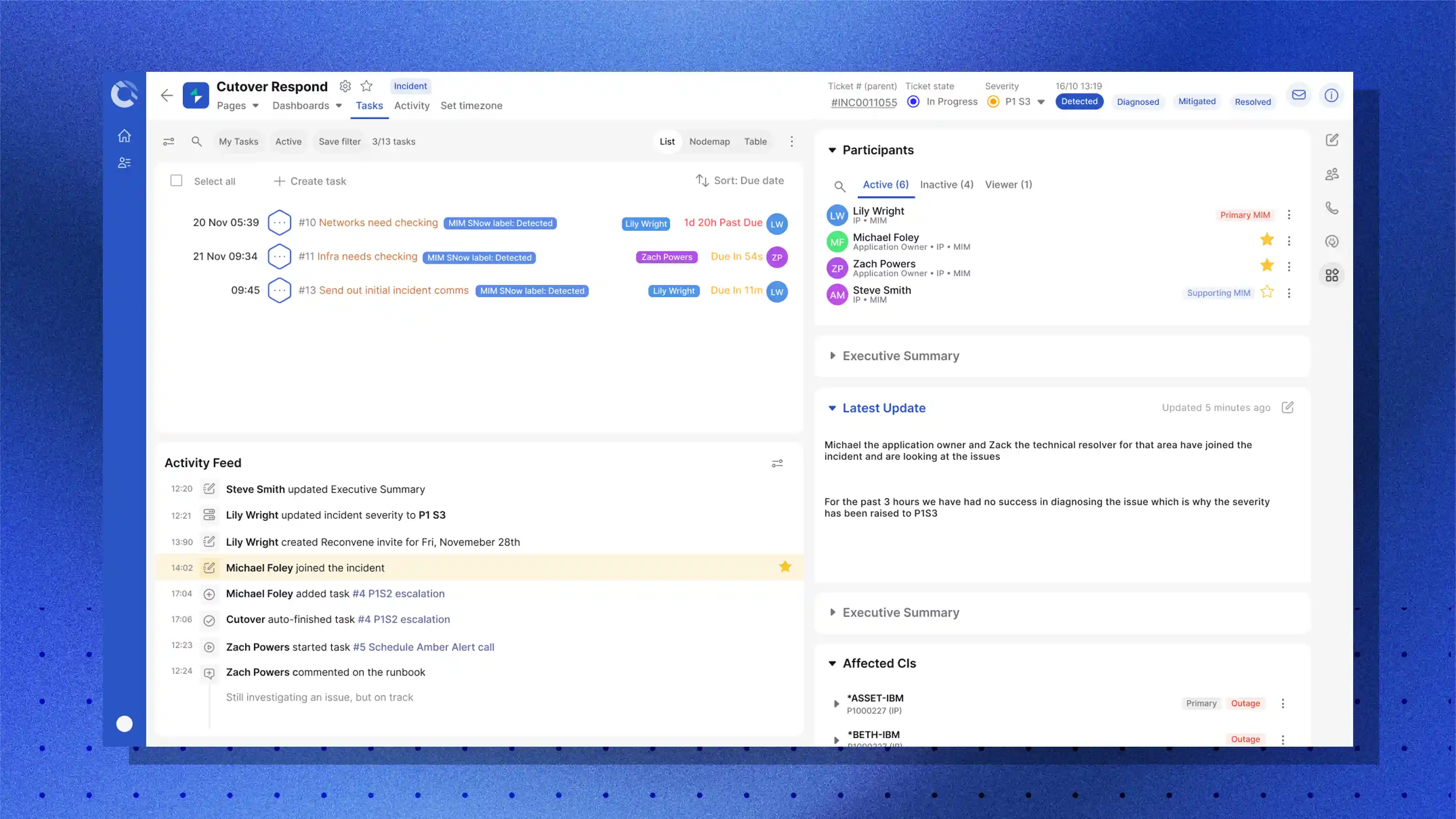 Cutover IT disaster recovery software