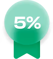 5% conversion rate